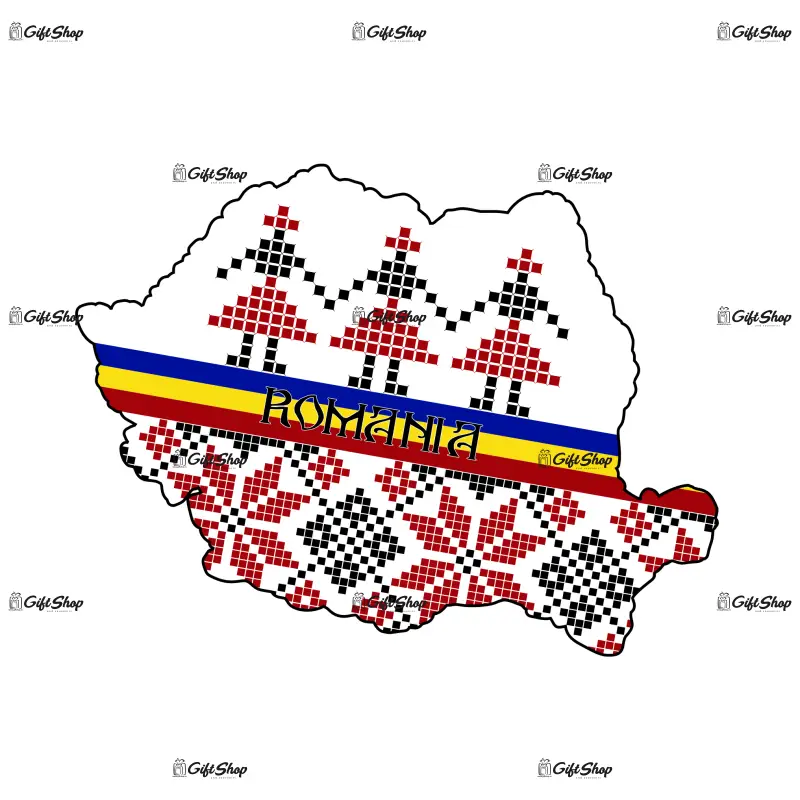 Harta romania, magnet frigider mgs026